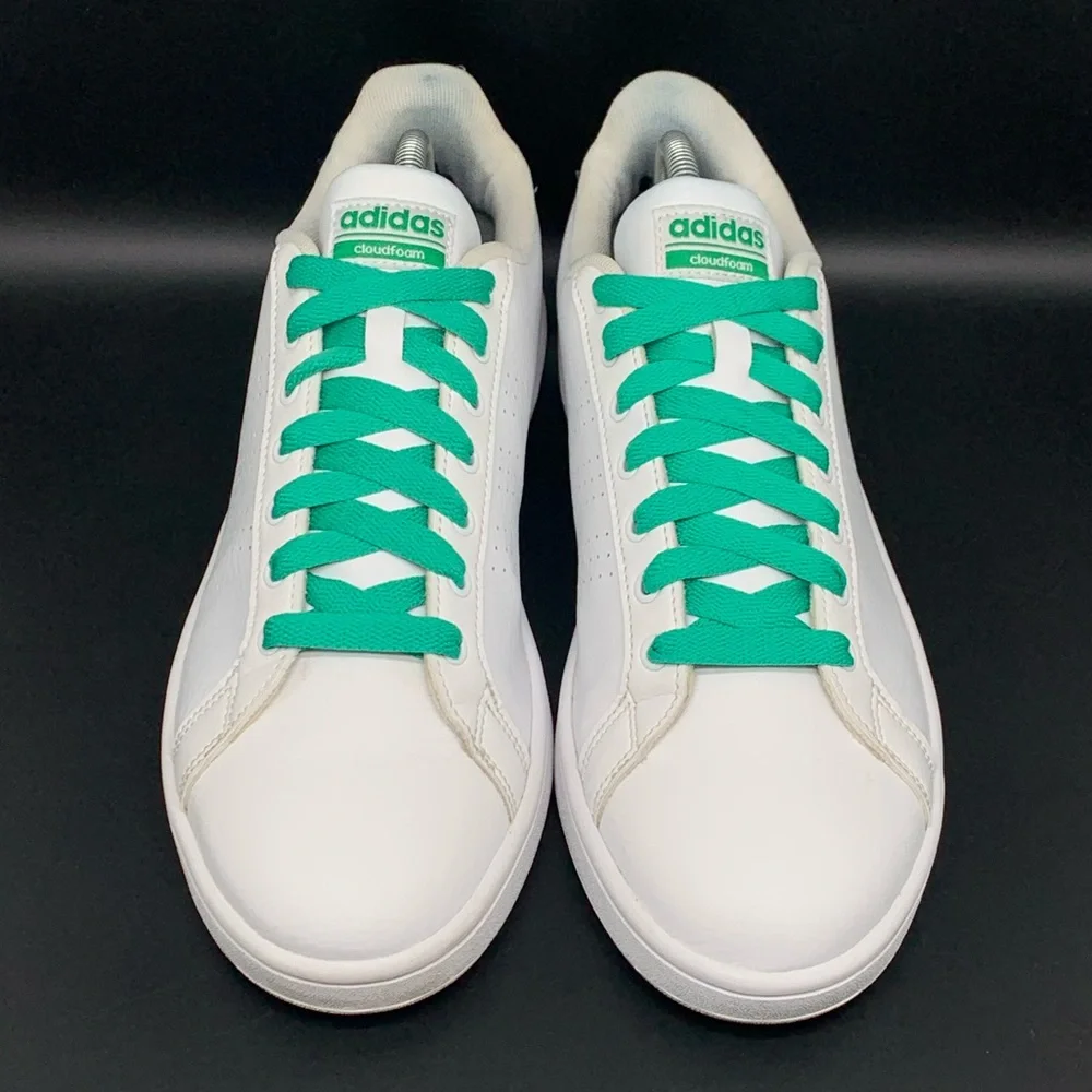 Adidas Neo Cloudfoam Advantage White‎ Leather Shoes Men's Sz 10